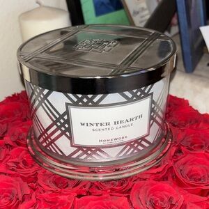 HomeWorx Winter Hearth Scented Candle Brand new